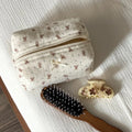 Quilted Meadow Makeup Pouch