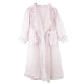 Summer Seaside Holiday Gauze Smock Lantern Sleeve Cardigan Loose Coat Beach Sunscreen Clothing Womens Tops