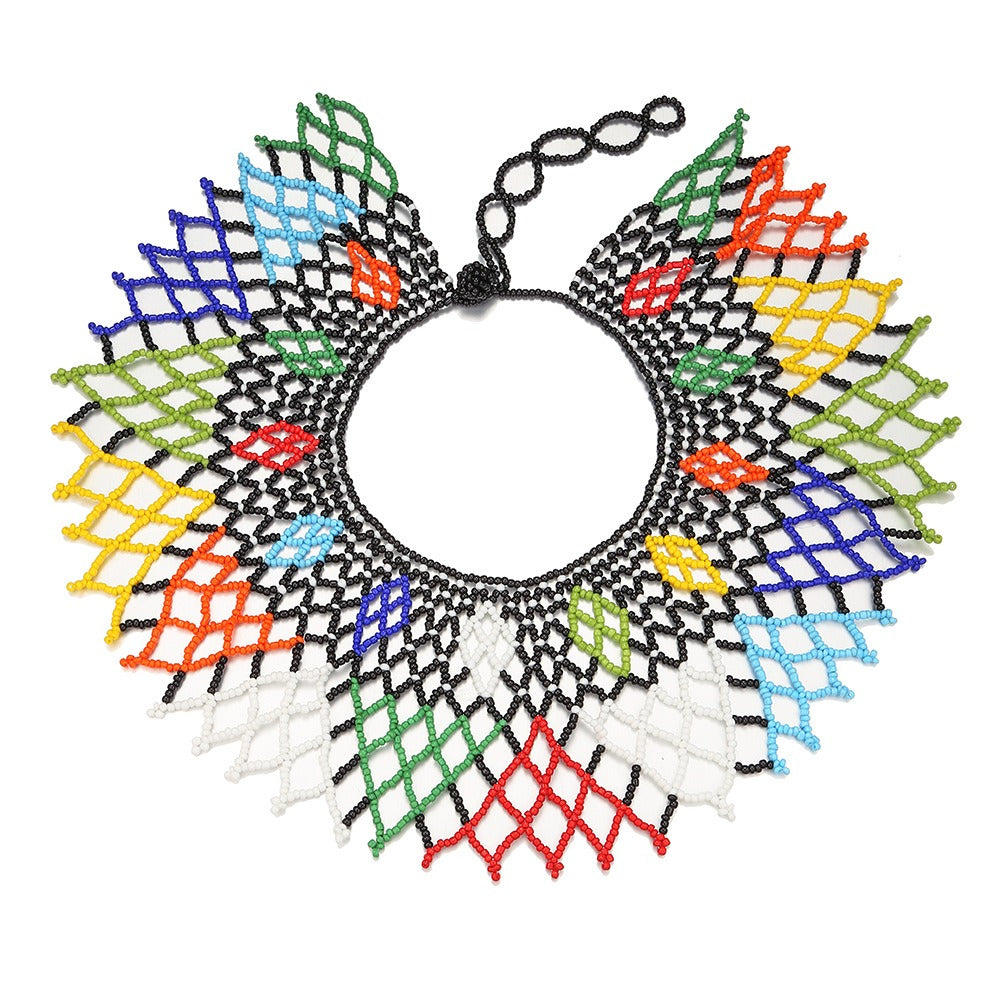 Beaded Clothing Necklace Assembly Beaded Clothing