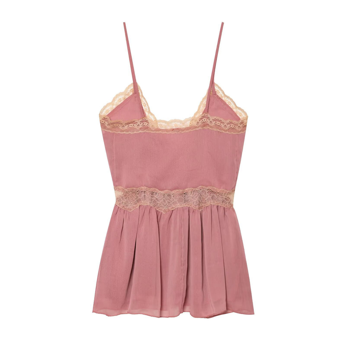 Hot girl lace patchwork lingerie style top
