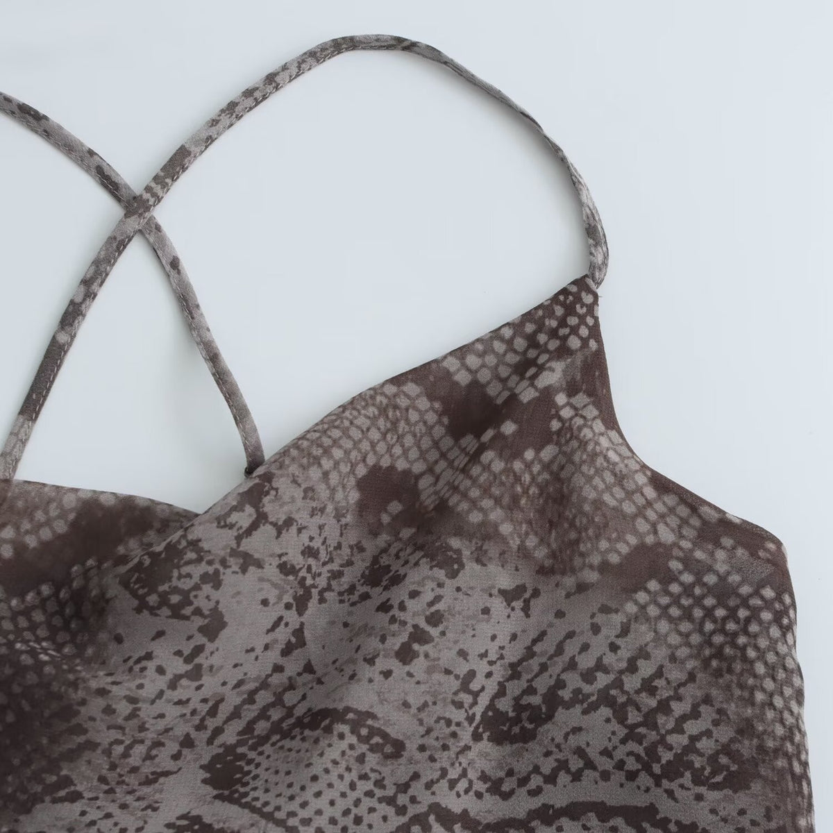 Animal print lingerie dress