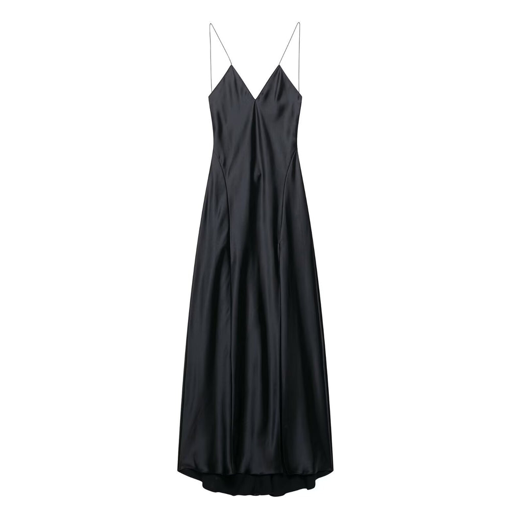 Silk textured lingerie style camisole dress