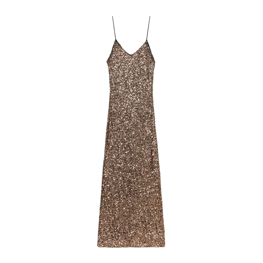 French pearl embellished lingerie style dress