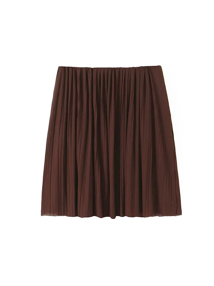 Women Two Pieces Set Fashion Pleated Tube Tops + Pants Wide leg pants 2 Piece Pants Sets Women Suit Womens