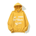 European and American Trendy Brand With The Same Letter Foam Printing Men and Womens Plush Pullover Hoodie