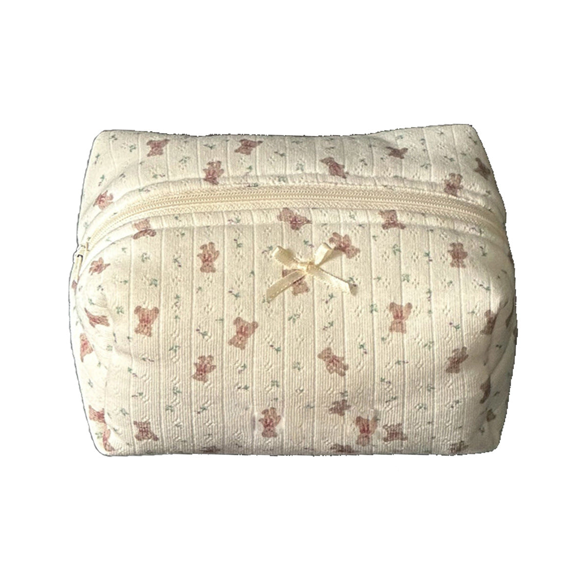 Quilted Meadow Makeup Pouch