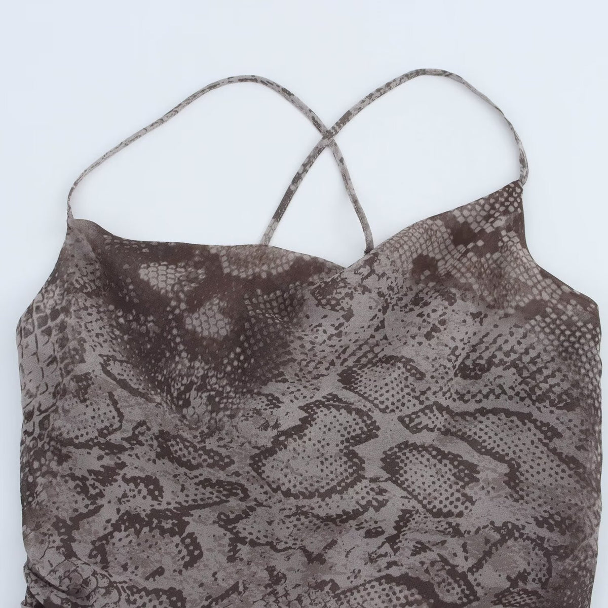 Animal print lingerie dress