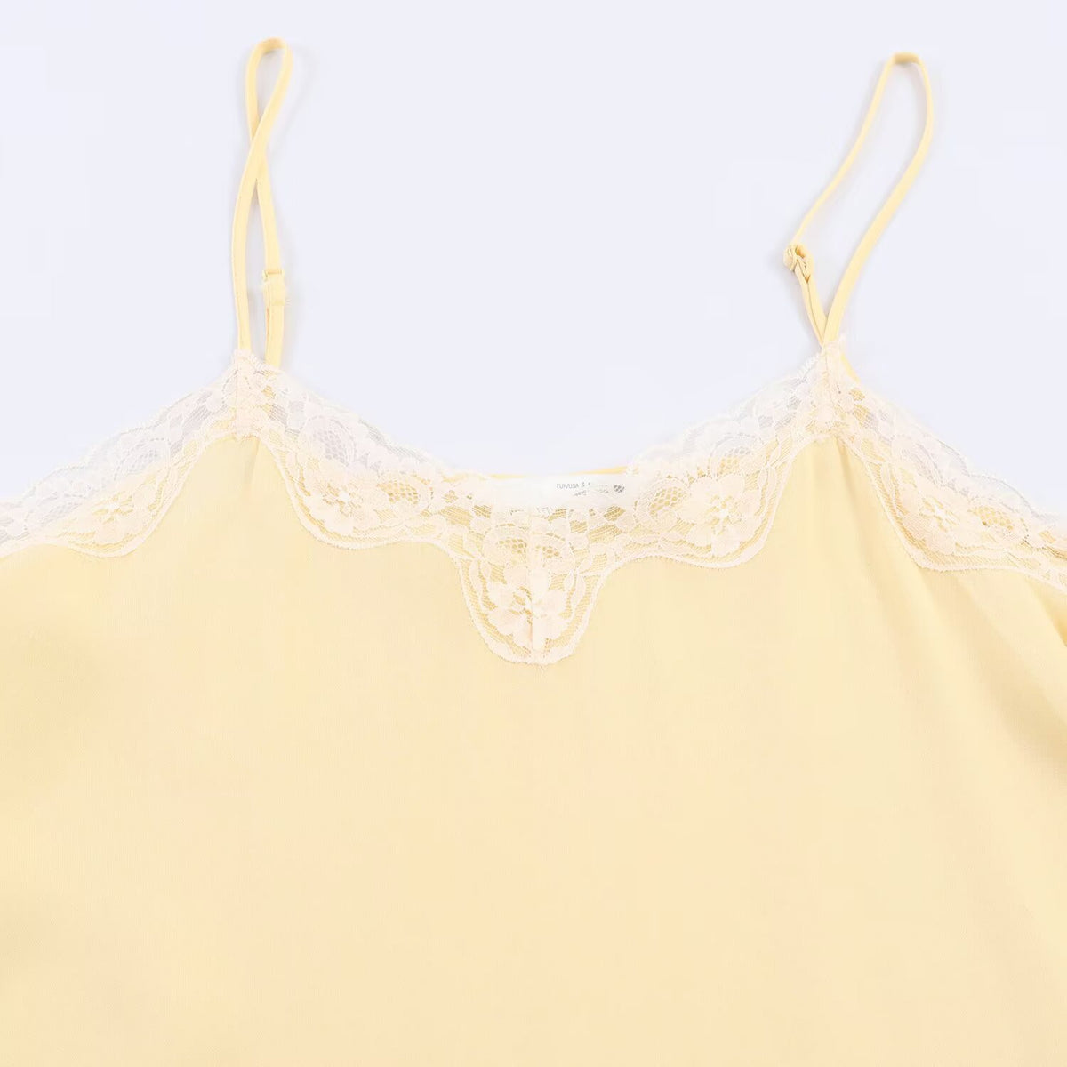 Sexy lace patchwork lingerie style top