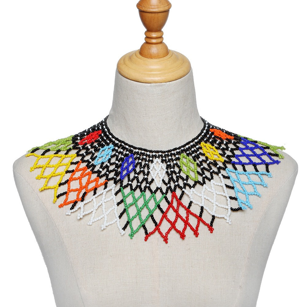 Beaded Clothing Necklace Assembly Beaded Clothing