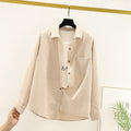 Corduroy Shirts Womens Tops And Blouses Long Sleeve Spring Ladies Solid Loose Boyfriend Style Shirt