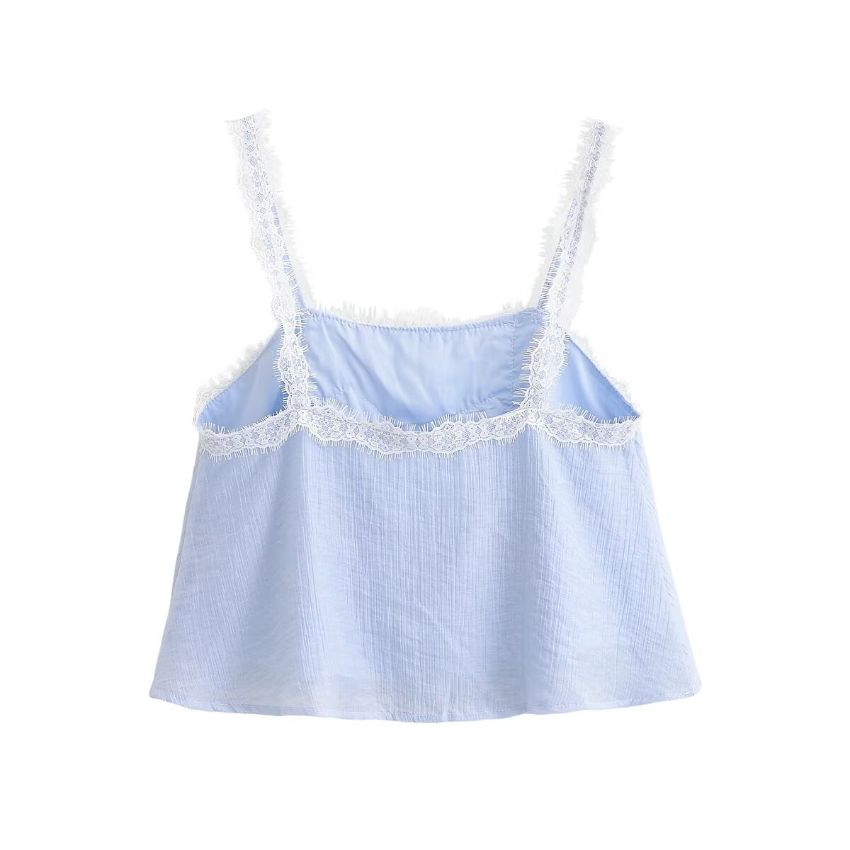 Lace lingerie style top+lace skirt set