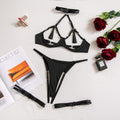 Sexy Hollow-out Lace-up Crotchless Lingerie for Women