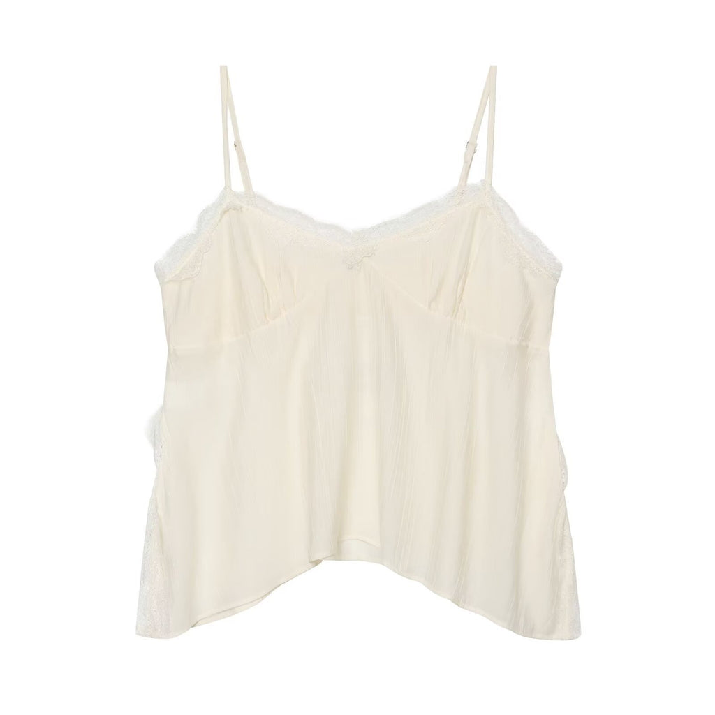 Spicy girl wrinkle effect lingerie style top