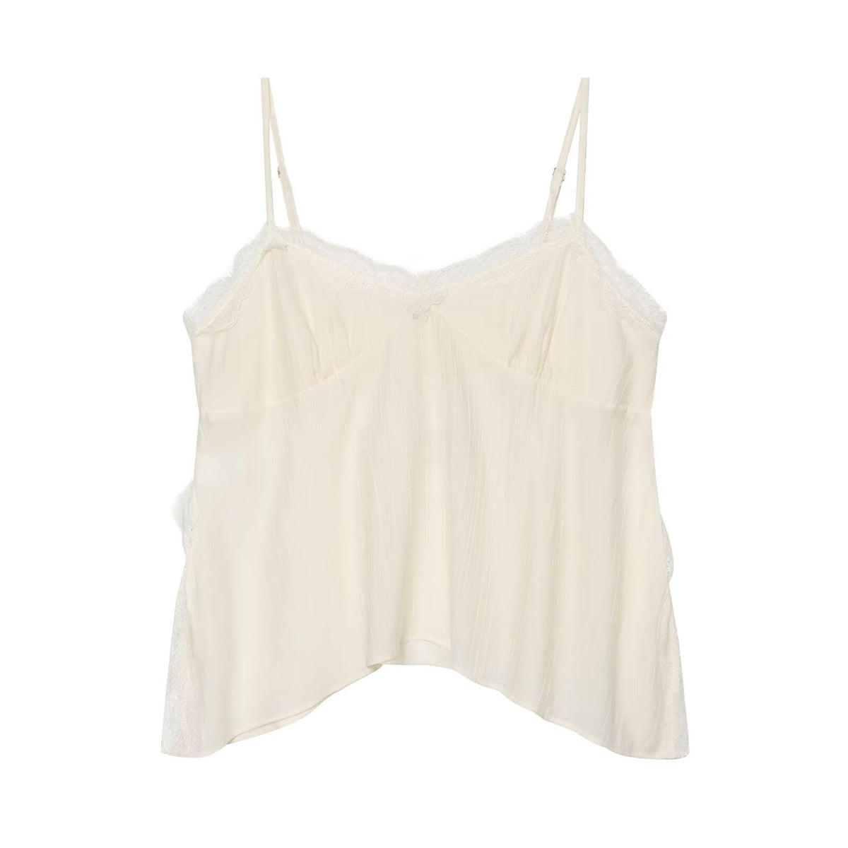 Spicy girl wrinkle effect lingerie style top