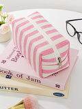 Striped Makeup Pouch