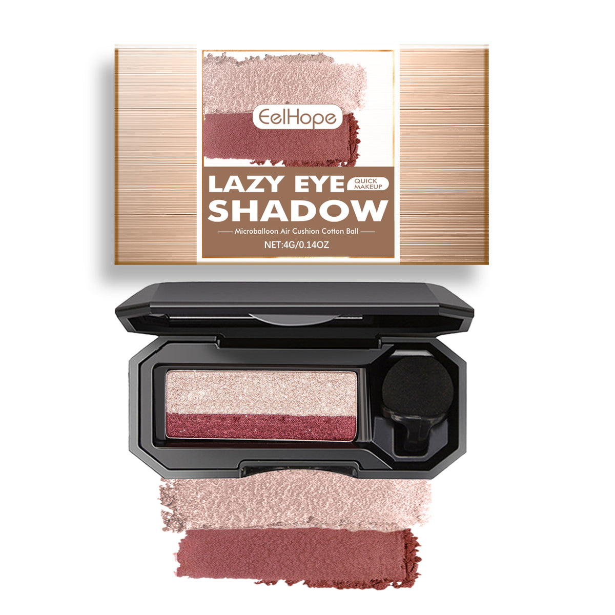 Lazy Eye Shadow, Natural Development Pearlescent Matte Beginner Daily Makeup Glitter Eyeshadow