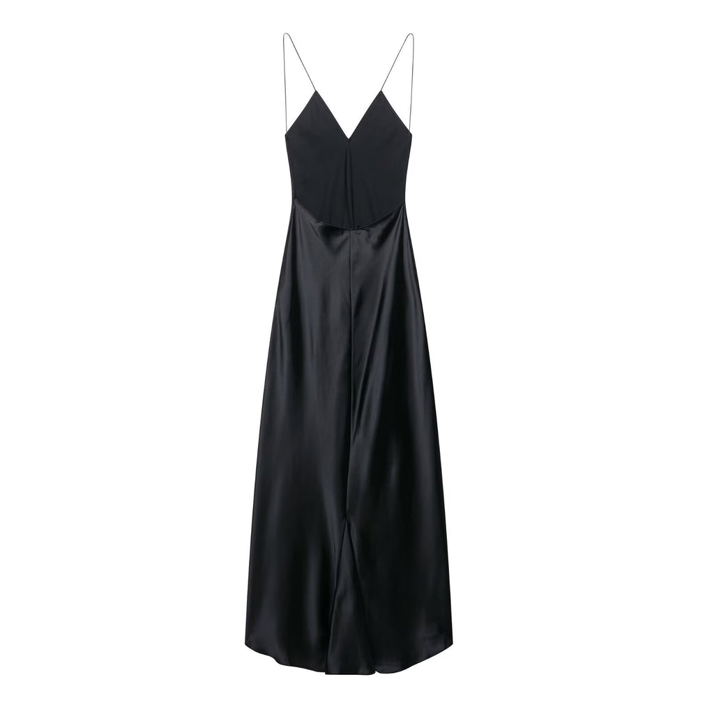 Silk textured lingerie style camisole dress