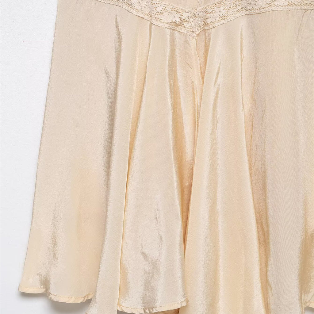 Hot girl embroidered lingerie style dress