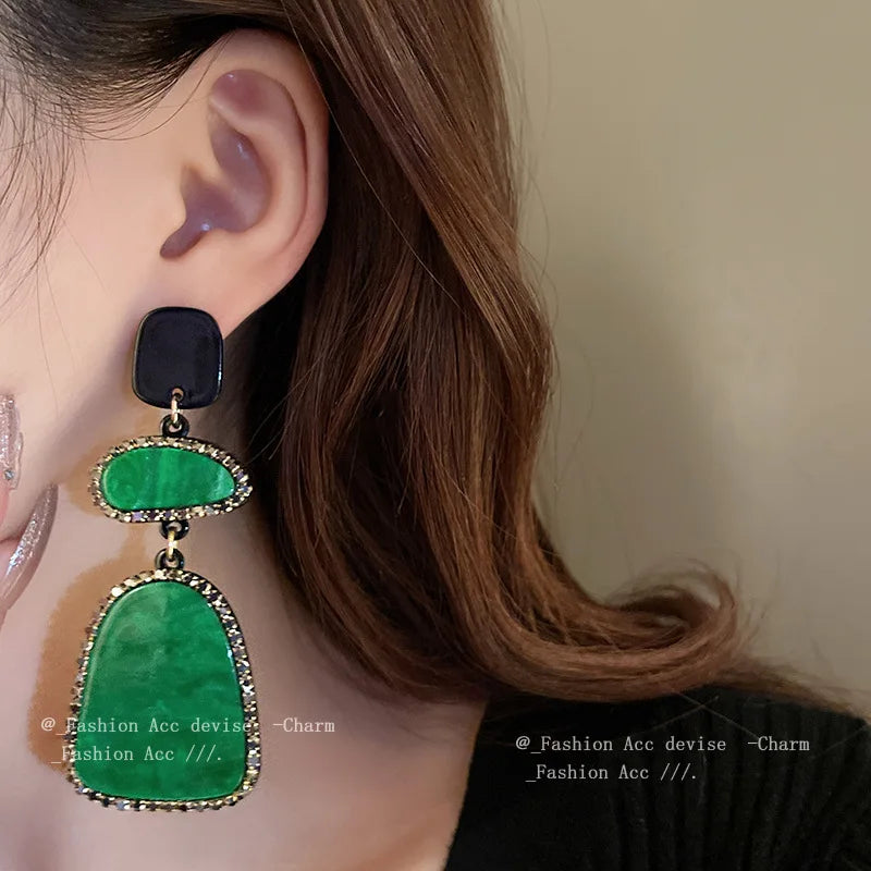 Women's Exaggerated Pendant Earring Delicate Trendy Jewellery Simple Style Korean Fashion Earrings Classic Geometric Jewelry