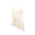 Hot girl lace patchwork lingerie style top