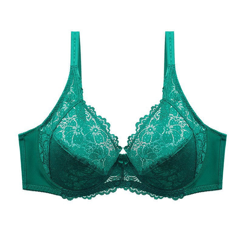 Bra lace gathering comfortable bra plus size underwear