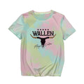 European and American Womens Fun Pattern New Round Neck Short Sleeved Shirt