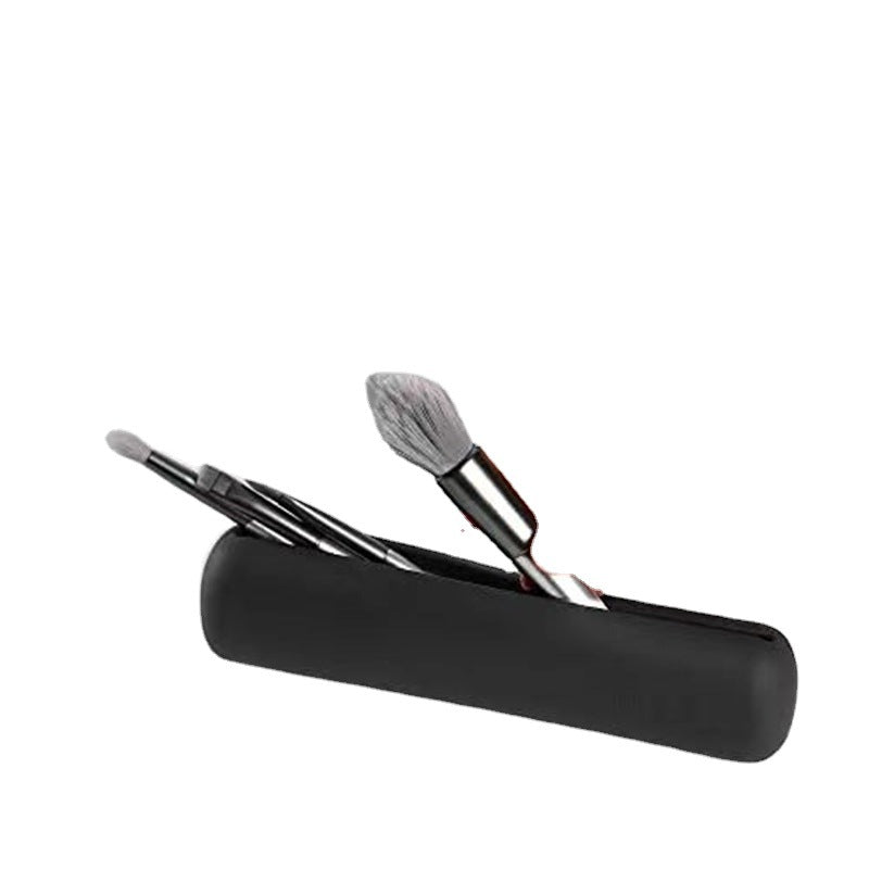 Silicone Makeup Brush Storage Bag Makeup Brush Protective Case Portable Beauty Makeup Tool Storage Box